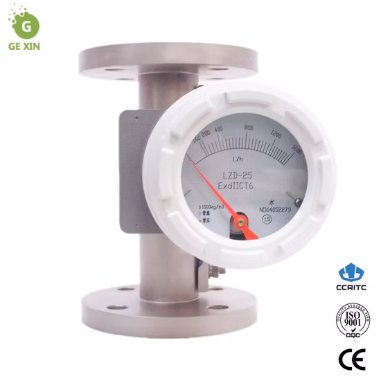 Metal Tube Rotameter Sanitary Clamp Liquid Variable Area Flow Meter