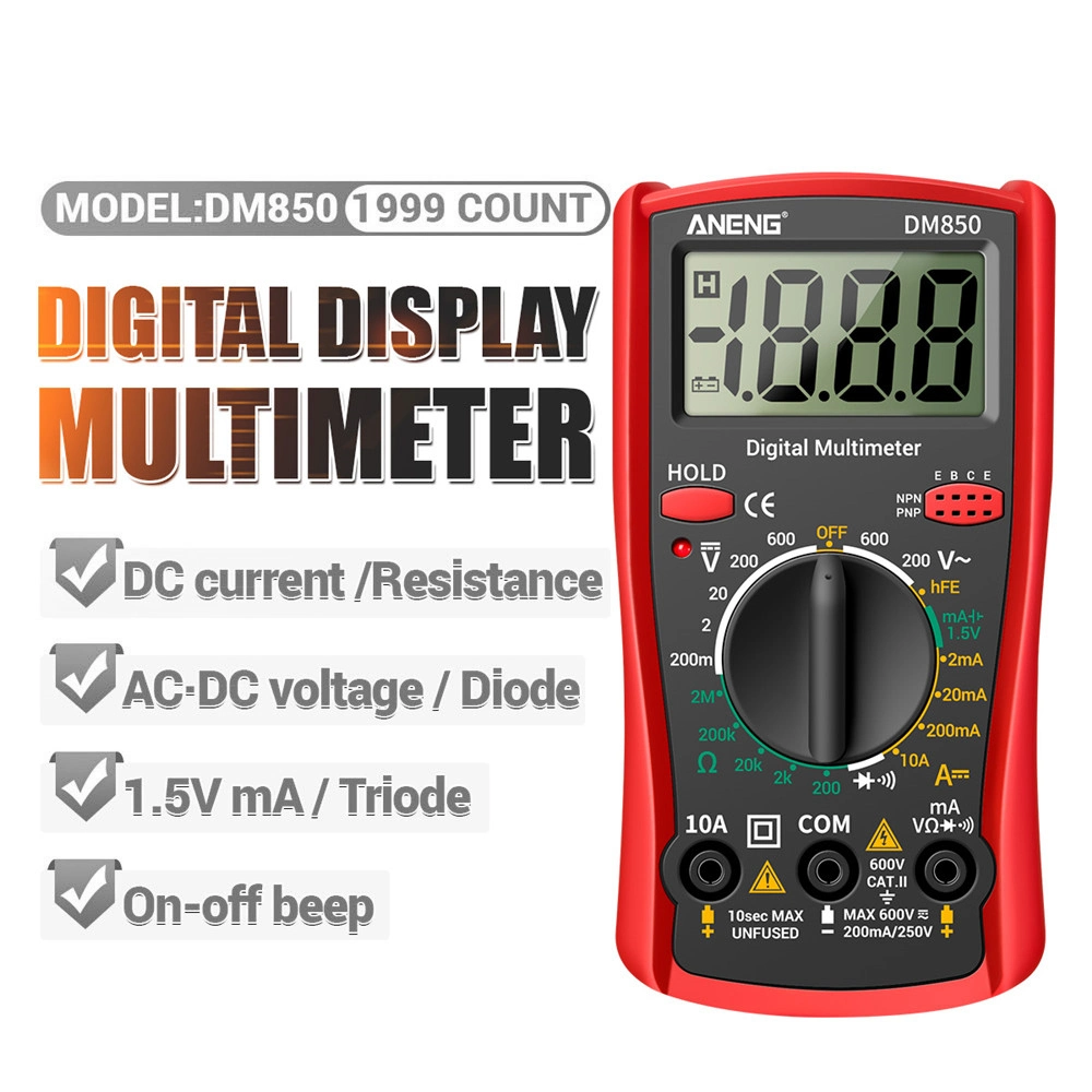 Aneng 1999 Counts Professional Electric Digital Multimeter