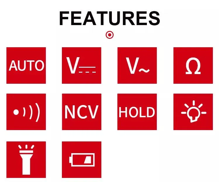 Ручка-мультиметр с ЖК-дисплеем с автоматическим определением диапазона, ручка на 6000 отсчетов