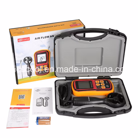 Высокоточный портативный измеритель температуры воздуха и скорости ветра цифровой анемометр GM8901